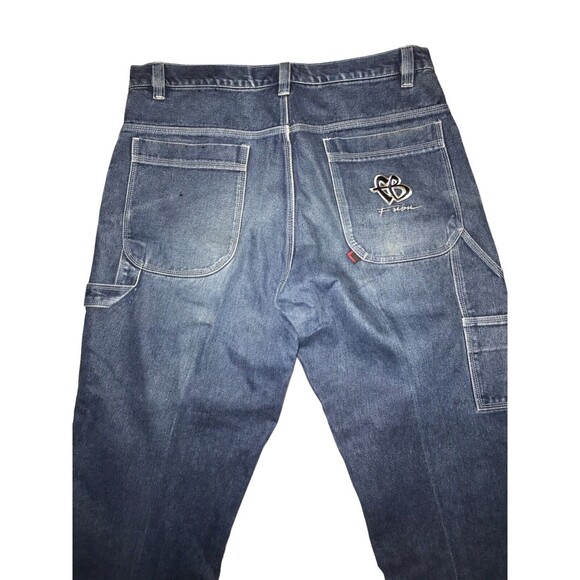 FUBU Super Sick Baggy Carpenter 90s Vintage Jeans Y2k Mens 41x33 - Picture 1 of 10
